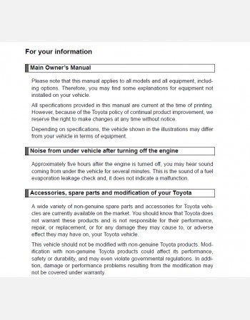 toyota 4runner 2011 owners manual